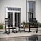 Flash Furniture Manchester 3-Pc Set w/2 Contemporary All-Weather HDPE Rocking Chairs and End Table, Black LE-HMP-2002-2-T1620H-BK-GG - alternate 10